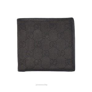 🔴 Gucci Bifold Wallet - Black GG Canvas